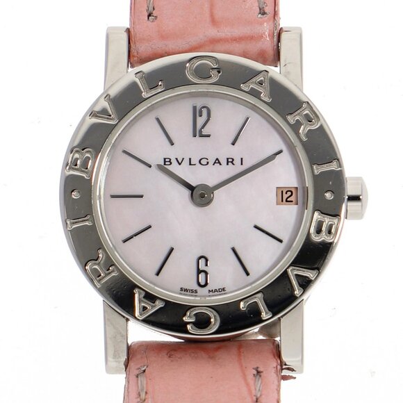 BVLGARI Watches BB23SL Stainless Steel/leather Quartz